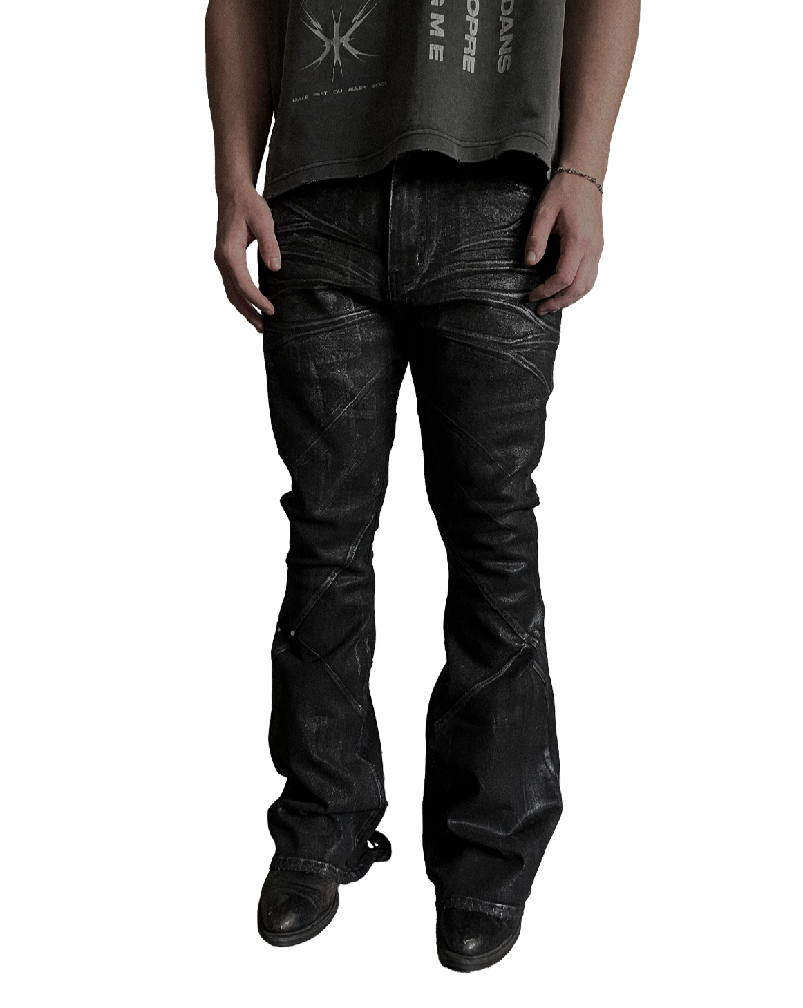 Collett Concrete Oil Spill Bootcut Denim